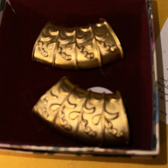 New Pair of Gold Ann Cahill Scarf Tubes - Picture 2 of 8